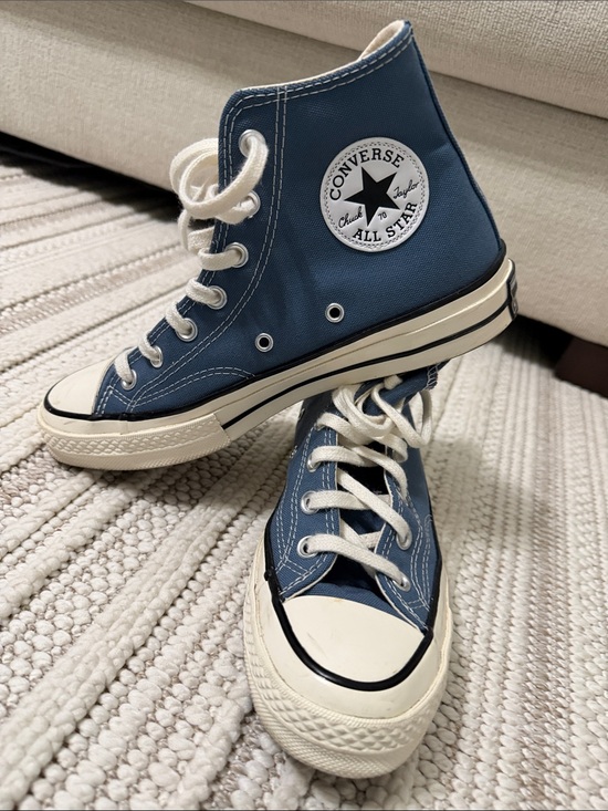 Converse Shoes - Converse High Top Canvas Sneakers - blue